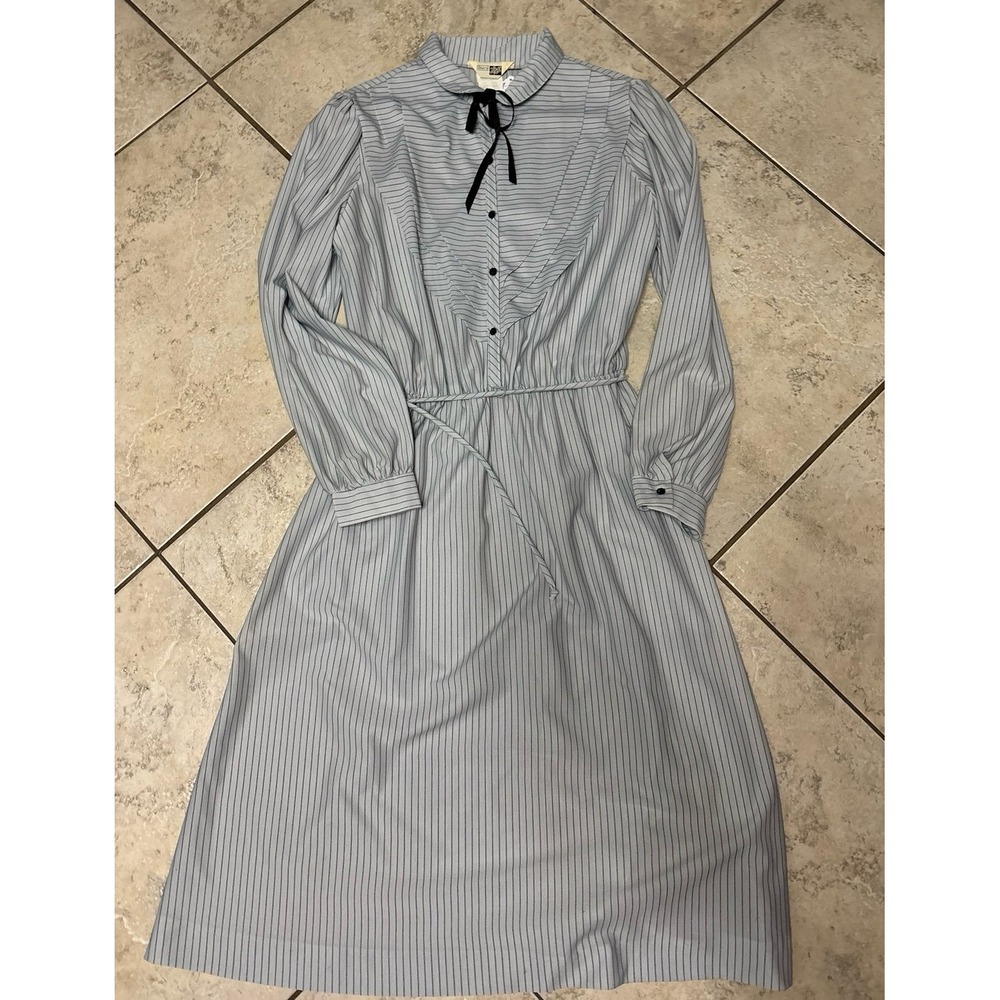 Vintage Sears the Fashion place‎ 70's striped dress m/l